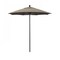 California Umbrella 7.5' Black Aluminum Market Patio Umbrella, Sunbrella Taupe 194061334492 - alternate 1